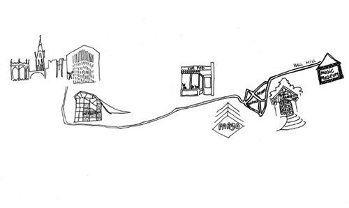 Map drawn by Alix Villanueva